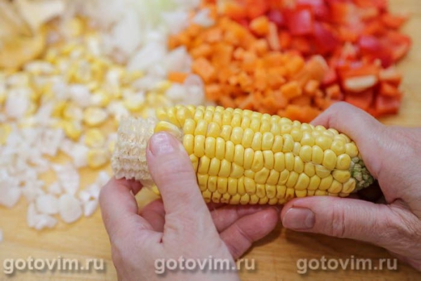 Летний суп из свежей кукурузы с лисичками Летний суп из свежей кукурузы с лисичками