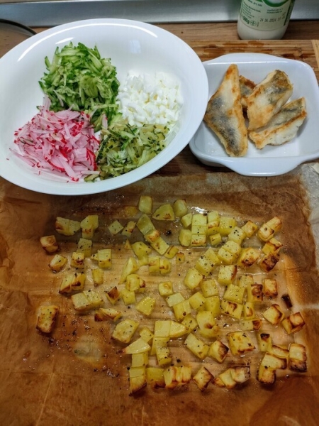 Щучина - рыбная окрошка Щучина - рыбная окрошка