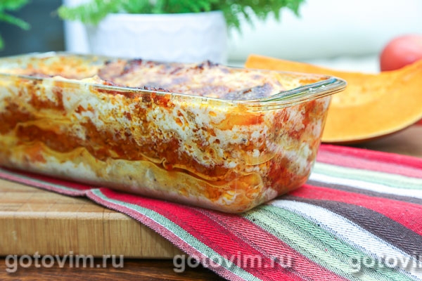 Лазанья с уткой и тыквой Лазанья с уткой и тыквой