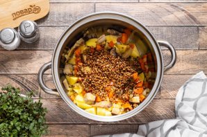 Постный суп с грибами