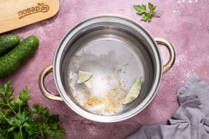 Огурцы с горчицей