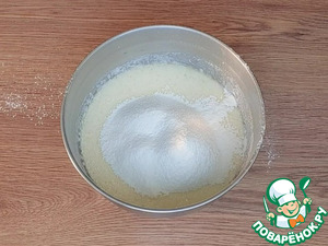 Блины на кипятке с грибной начинкой
