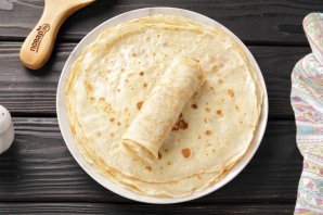 Блины с мясом и рисом