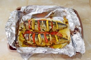 Скумбрия в фольге Скумбрия в фольге