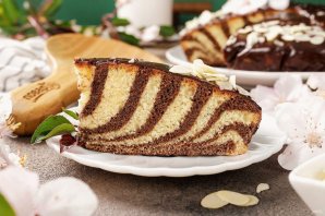 Торт "Зебра" на кефире Торт "Зебра" на кефире