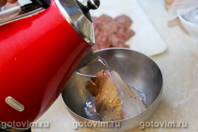 Печеночный торт с чесночным соусом Печеночный торт с чесночным соусом