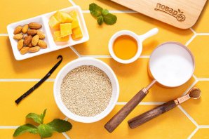 Пудинг из киноа на кокосовом молоке