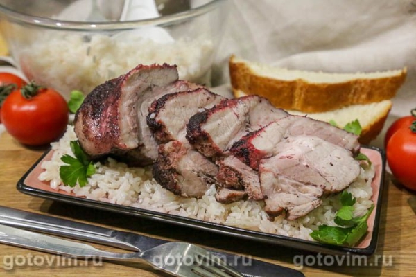 Свинина, запечённая с сумахом и кайенским перцем