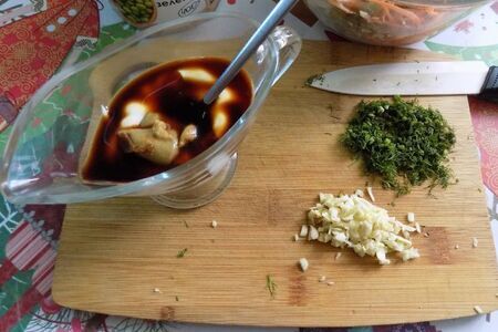 Салат с зелёным горошком