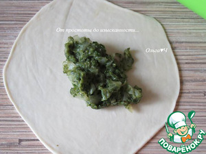 Чебуреки с капустой и шпинатом