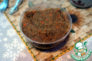 Блинный пирог с грибами