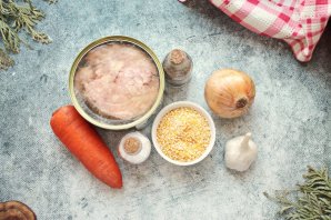 Кукурузная каша с тушенкой Кукурузная каша с тушенкой