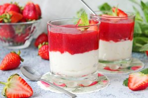 Диетический десерт из клубники Диетический десерт из клубники