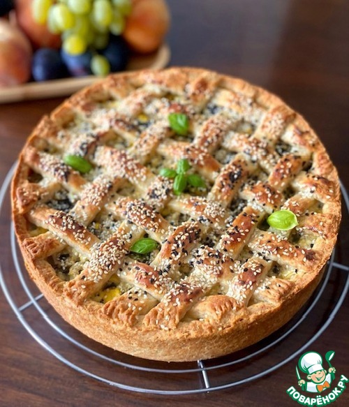 Пирог с капустой на дрожжевом тесте Пирог с капустой на дрожжевом тесте