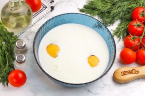 Блины с курицей и сыром