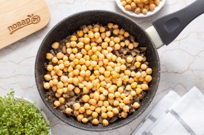 Нут с грибами в сливочном соусе Нут с грибами в сливочном соусе