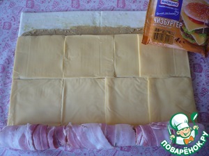 Слоеные рулетики с плавленым сыром Слоеные рулетики с плавленым сыром