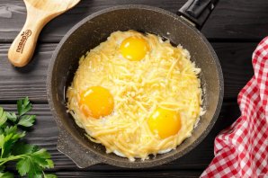 Яичница с сыром