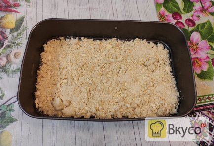 Насыпной пирог с тыквой и лимоном