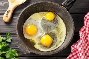 Яичница с сыром