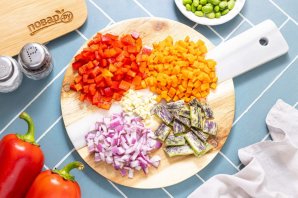 Паста орзо с овощами Паста орзо с овощами