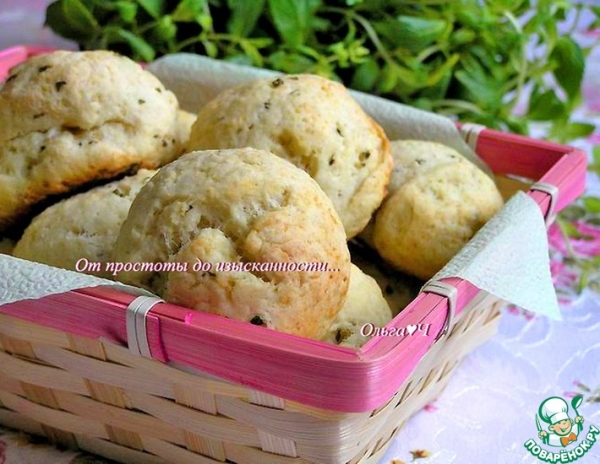 Творожные булочки с мятой Творожные булочки с мятой