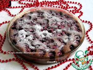 Шоколадный пирог с вишней