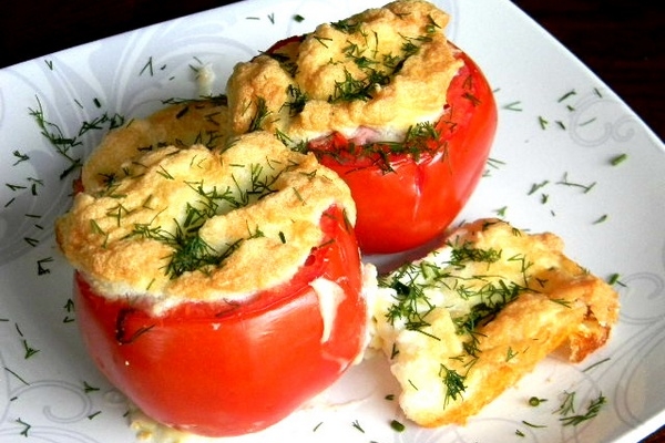Запеченные помидоры с сыром пармезан Запеченные помидоры с сыром пармезан