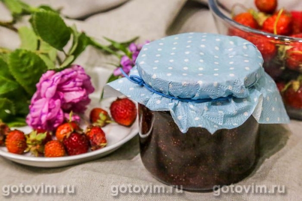 Земляничное варенье с черникой в микроволновке Земляничное варенье с черникой в микроволновке