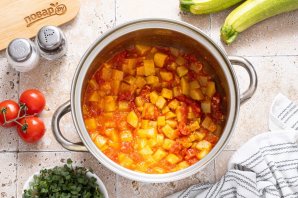 Кабачки с помидорами на зиму