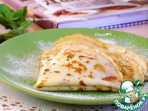 Универсальные тонкие блинчики