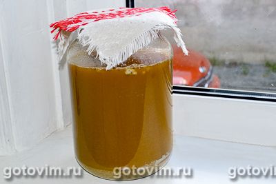 Квас домашний на ржаной закваске Квас домашний на ржаной закваске