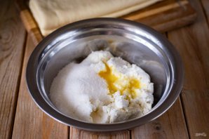 Плетенка с творожной начинкой