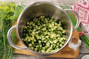 Окрошка на лимонной кислоте