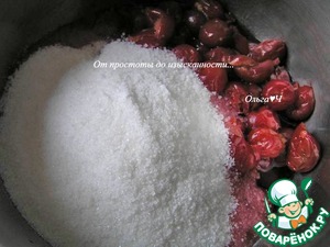 Открытый пирог с вишней Открытый пирог с вишней