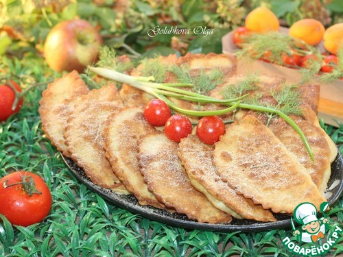 Пирожки из теста для чебуреков Пирожки из теста для чебуреков