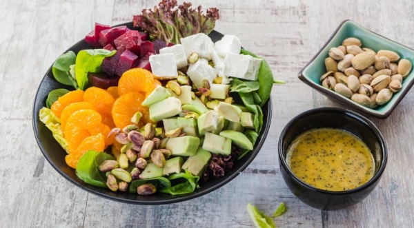 Салат из свеклы, мандаринов и авокадо с маковой заправкой , пошаговый рецепт с фото Салат из свеклы, мандаринов и авокадо с маковой заправкой , пошаговый рецепт с фото