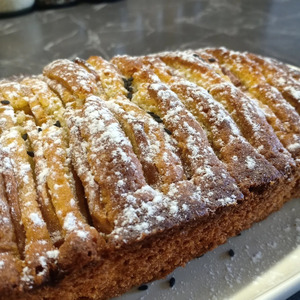 Кекс с яблоками