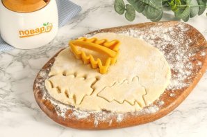 Творожное печенье «Елочки» Творожное печенье «Елочки»