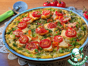 Картофельная пицца с начинкой Картофельная пицца с начинкой