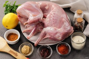 Кролик на мангале Кролик на мангале