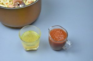 Солянка с сосисками в мультиварке Солянка с сосисками в мультиварке