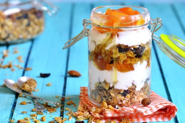 Ленивая овсянка с мандаринами на молоке