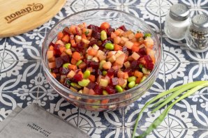 Винегрет с бобами эдамаме Винегрет с бобами эдамаме