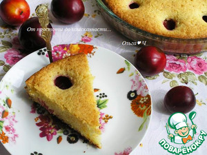 Пирог со сливами и цедрой лимона Пирог со сливами и цедрой лимона