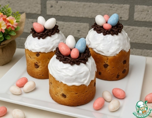 Пасхальный кулич на сухих дрожжах