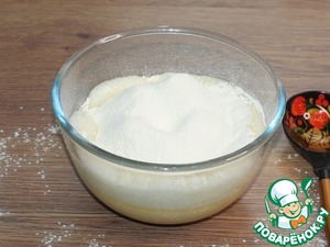 Кекс с кремом из творожного сыра