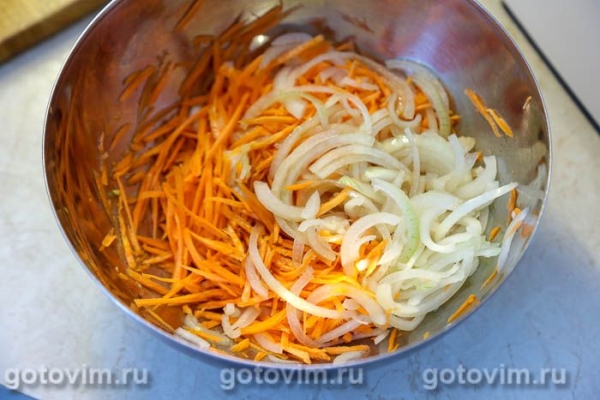 Утиные желудки с морковью по-корейски и соевым соусом Утиные желудки с морковью по-корейски и соевым соусом