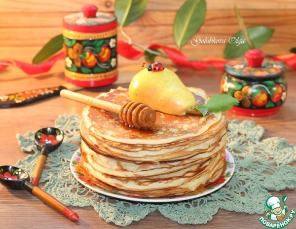 Блины к завтраку, приготовленные на кипятке