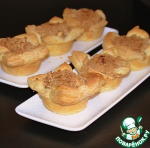 Слойки с яблоками и миндалем Слойки с яблоками и миндалем